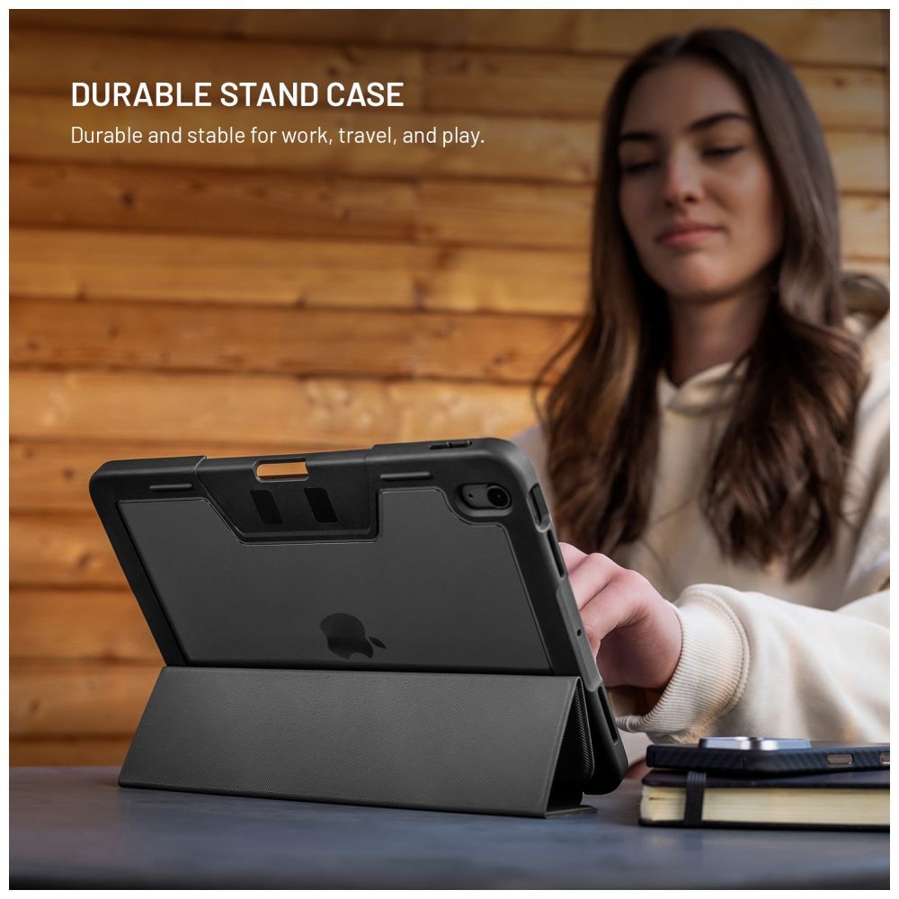 Husa FIXED Enduro pentru Apple iPad Air 13" (2024/2025) / iPad Pro 12.9" (2018-2022), functie stand, inchidere magnetica, functie sleep/wake, black