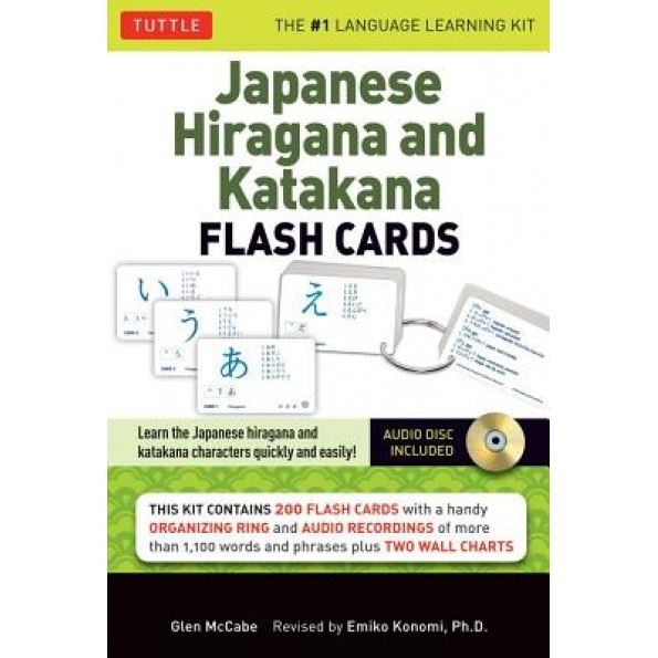Japanese Hiragana and Katakana Flash Cards [With CD (Audio)], Glen McCabe (Author)