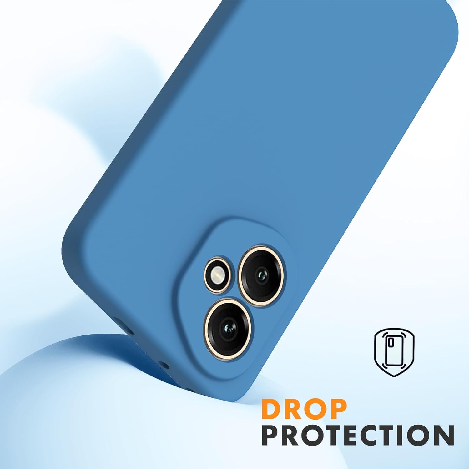 Husa Soft Touch, slim, ALC Mobile, anti soc, compatibila cu Honor 400 5G, Albastru Tpu