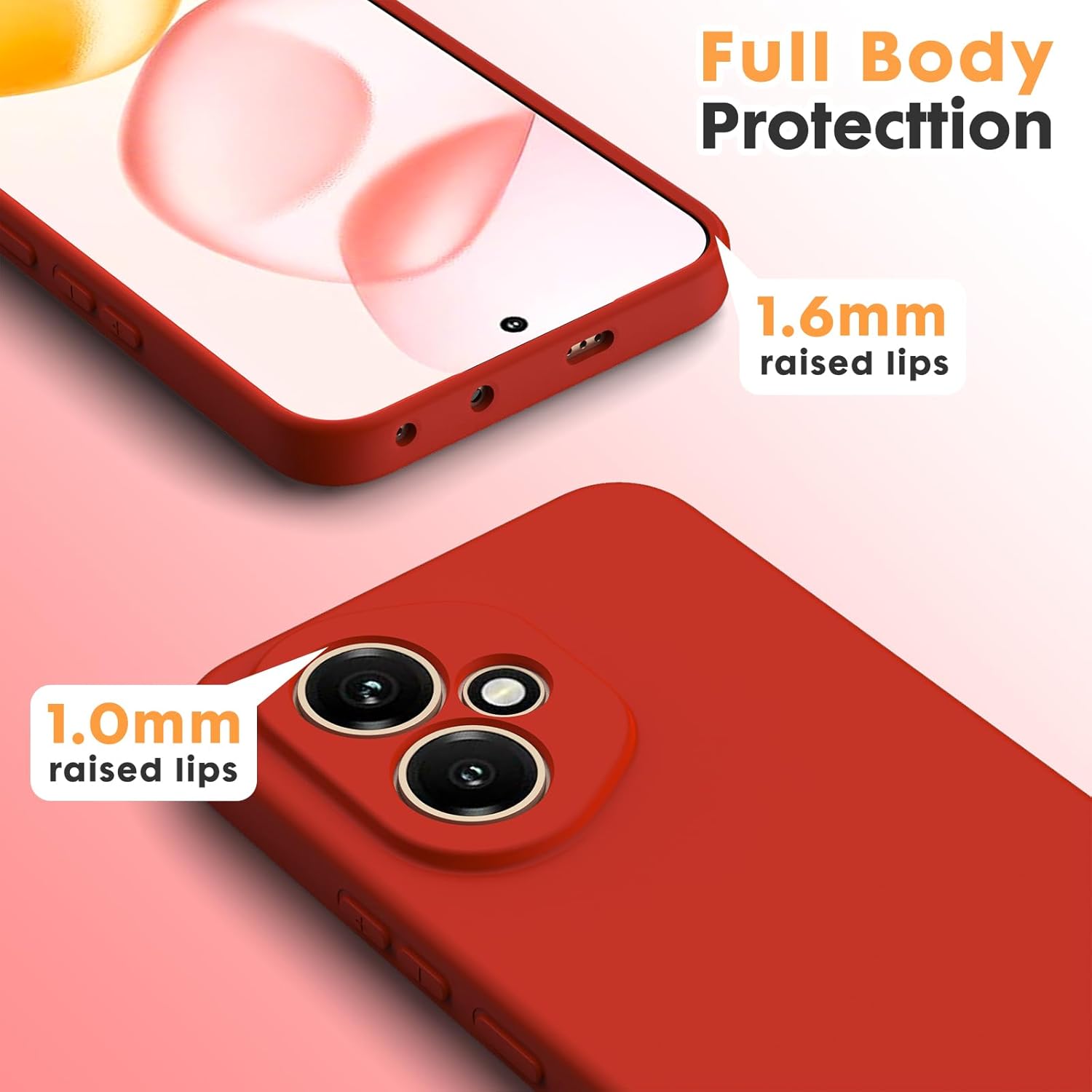 Husa Soft Touch, slim, ALC Mobile, anti soc, compatibila cu Honor 400 5G, Rosu Tpu