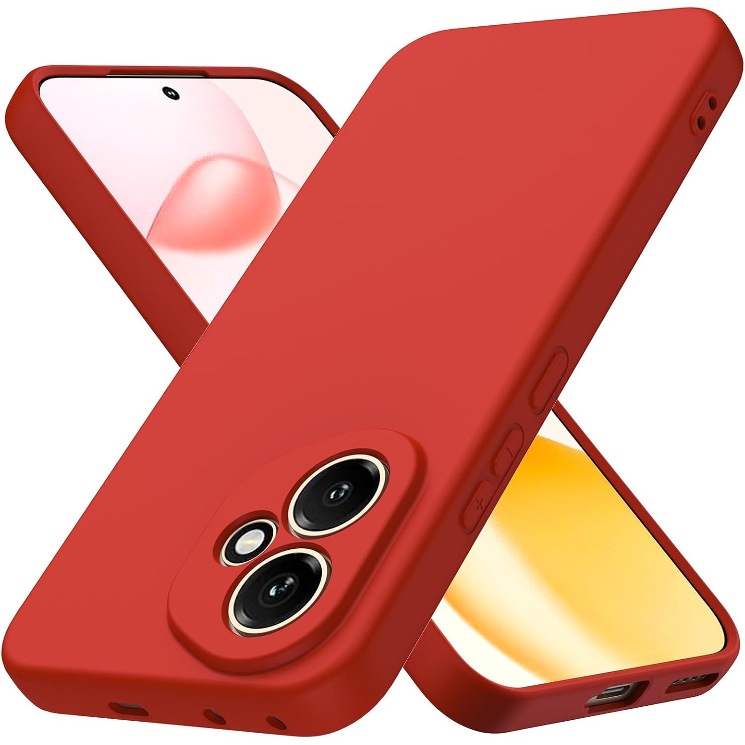 Husa Soft Touch, slim, ALC Mobile, anti soc, compatibila cu Honor 400 5G, Rosu Tpu