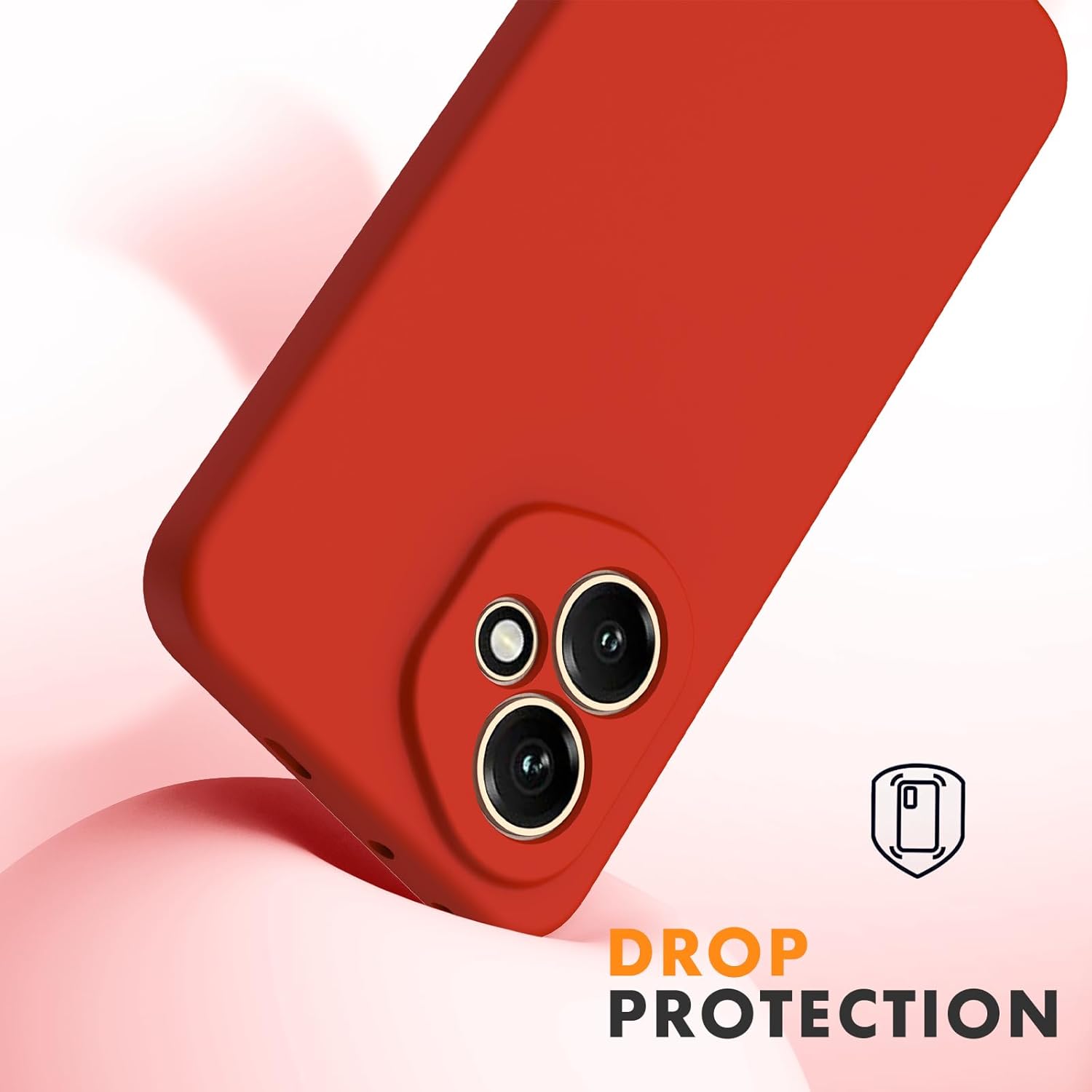 Husa Soft Touch, slim, ALC Mobile, anti soc, compatibila cu Honor 400 5G, Rosu Tpu
