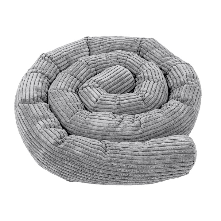 Protectie pentru patut, Meowbaby, Aesthetic, gri, 300x50cm