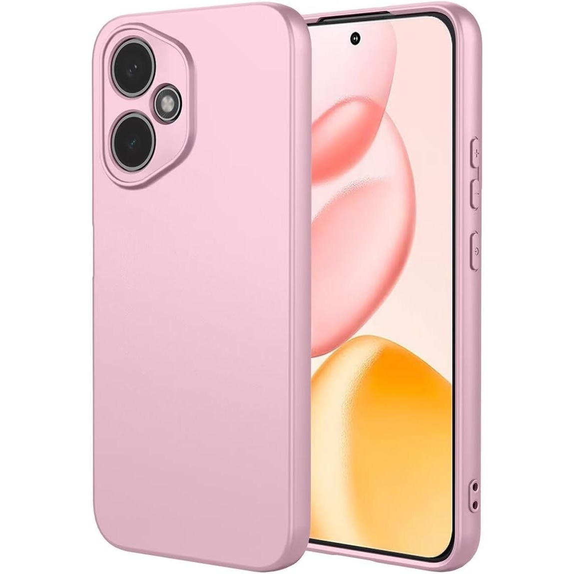 Husa Soft Touch, slim, ALC Mobile, anti soc, compatibila cu Honor 400 5G, Roz Pal Tpu