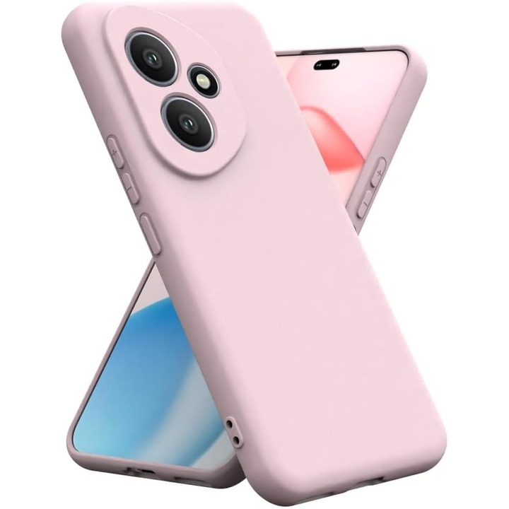 Калъф Soft Touch, тънък, ALC Mobile, противоударен, съвместим с Honor 400 5G, бледо розов Tpu