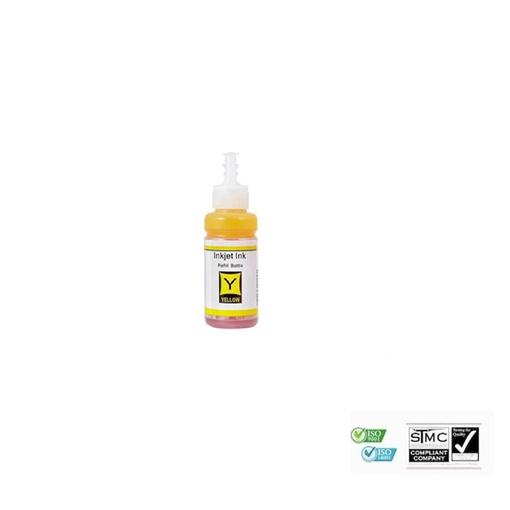 Kompatibilis Epson T6734 tintapalack, sárga, 100 ml, Epson EcoTank L800, L805, L805, L810, L850