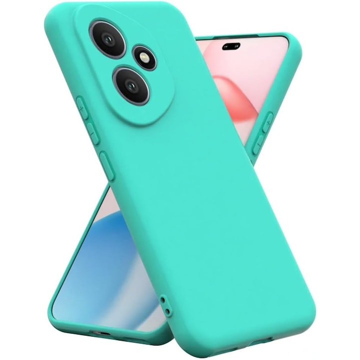Husa Soft Touch, slim, ALC Mobile, anti soc, compatibila cu Honor 400 5G, Turqoise Tpu