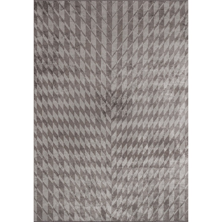 Комплект килими, Rug Couture, 6306, тъмно сиво-светло сиво, 2400g/m², 7mm