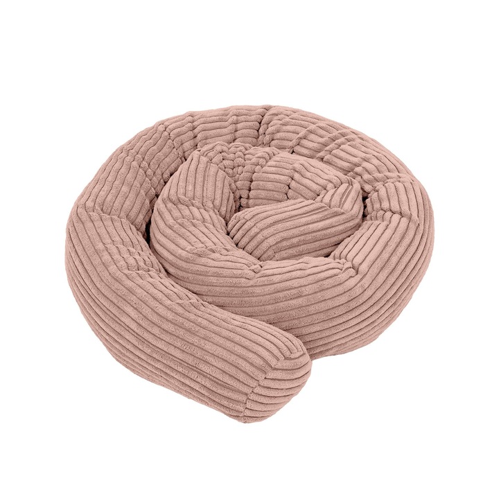 Protectie pentru patut bebelus - Meowbaby, Aesthetic, roz pudra, 2m