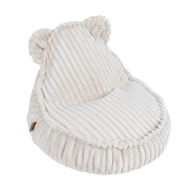 Fotoliu Churros Sako Bag, Meowbaby, alb, 30x45cm