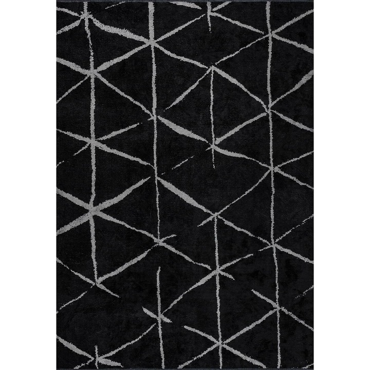 Szőnyeg Coral, Rug Couture, világosszürke-fekete, 2400g/m², 7mm