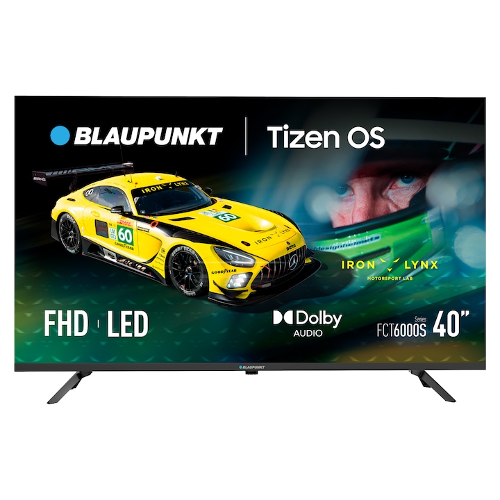 Телевизор Blaupunkt LED 40FCT6000S, 101 см, без рамка, Smart Tizen OS, Full HD, клас F