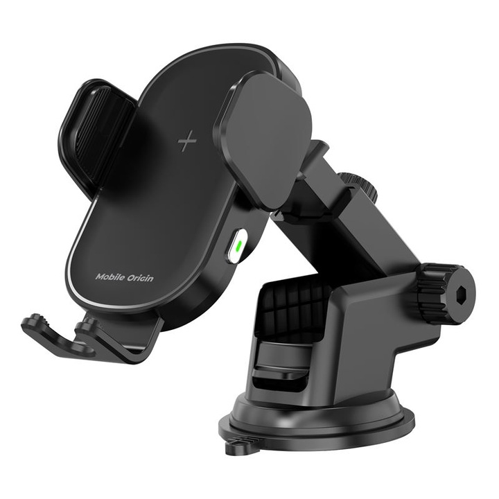 Mobile Origin CA16 mágneses tartó, műszerfalra szerelhető, 15W, USB-C – USB kábel, fekete
