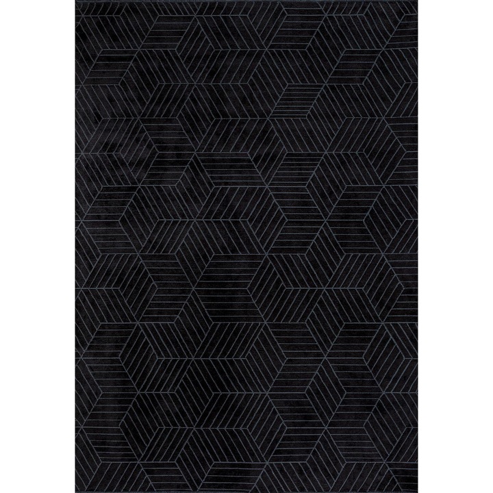 Szőnyeg, Rug Couture, Bergamo, 2300g/m², 7mm vastagság, antracit, 160x230cm