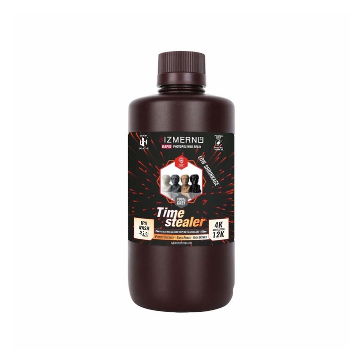 Fotopolimer Gyanta 3IZMERNO Time Stealer - RAPID Standard, UV Gyanta, 365-405nm, 1kg, Szürke
