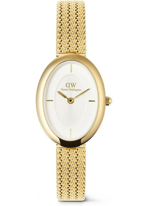 Ceas Daniel Wellington Juliette, bratara mesh impletita, alb, 30m rezistenta la apa