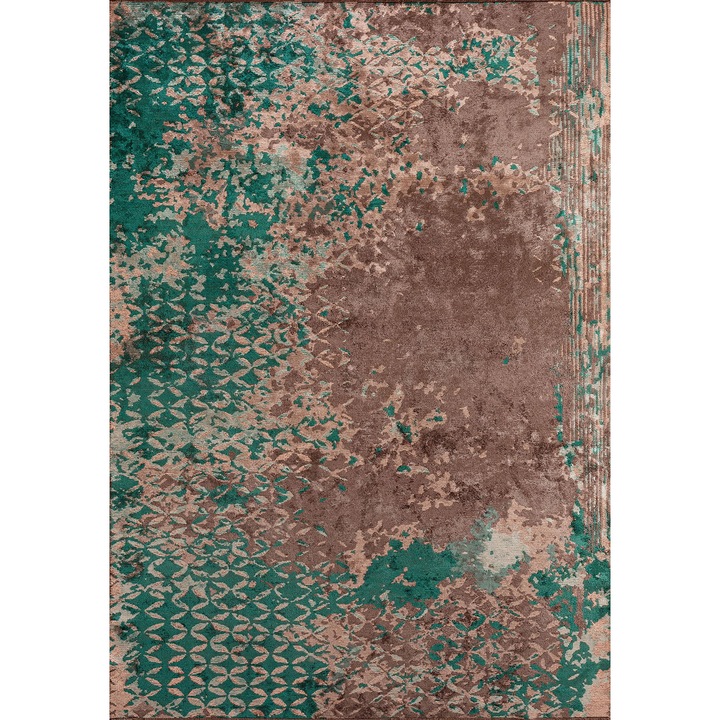 Covor, Rug Couture, 2600g/m², 7mm grosime, verde/maro