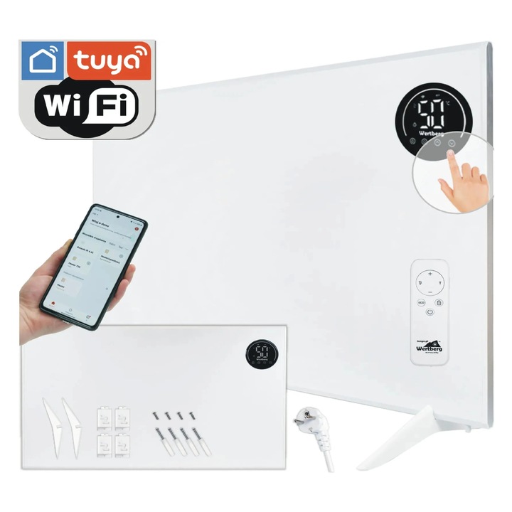 Panou de incalzire cu infrarosu Wertberg IR 8.80 2 in 1, 800 W, Harder HD1015