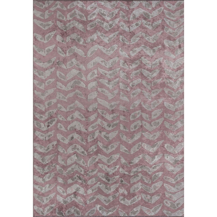 Covoare, Rug Couture, covor din acril, bumbac si viscoza, 2600g/m², 7mm, gri, 160x230cm