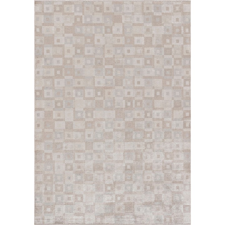 Covoare set, Rug Couture, Patina stone, gri deschis, crem deschis, ecru, 2600g/m², 7mm