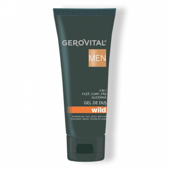 Gerovital Men Wild Tusfürdő Gél 3 az 1-ben - 100 ml