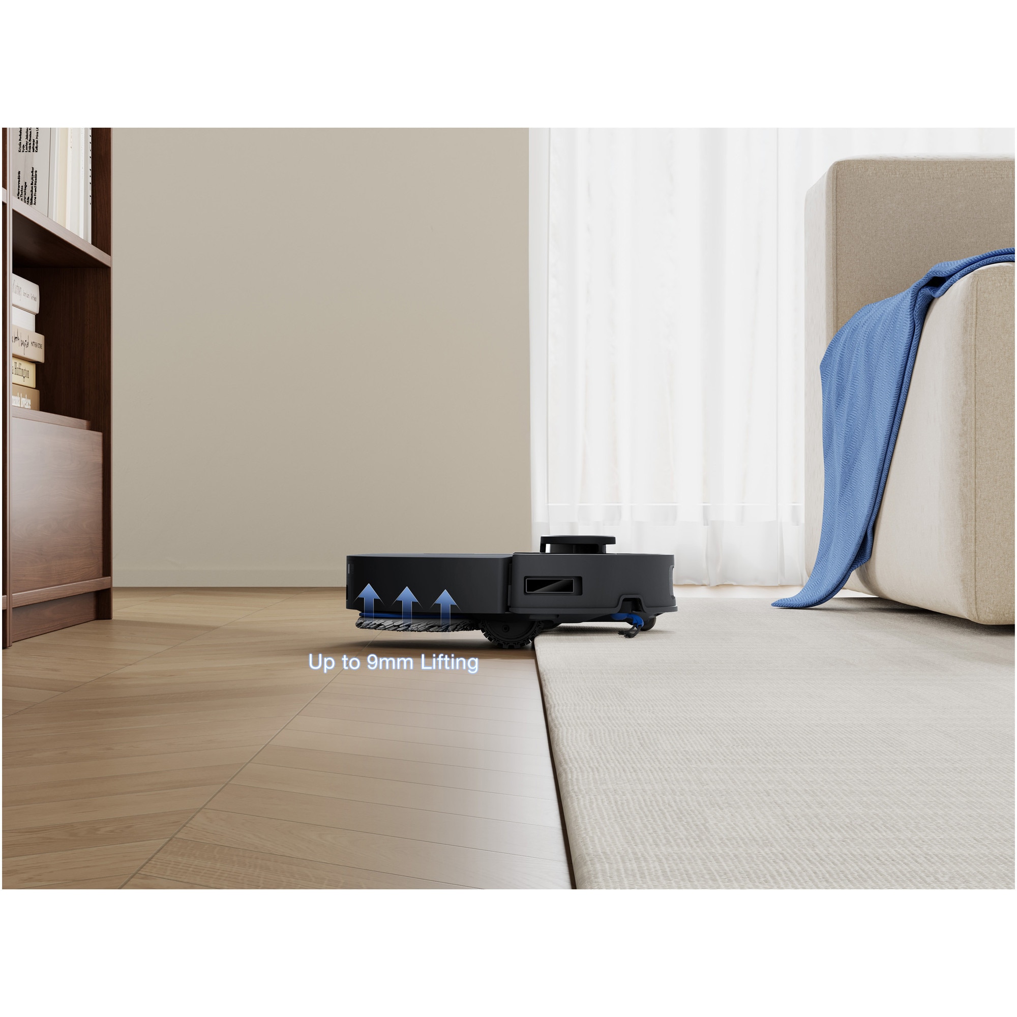 Aspirator robot DEEBOT T30C Gen2 Ecovacs, 25000Pa, OZMO Turbo , baterie Li-Ion 5200mAh, Negru