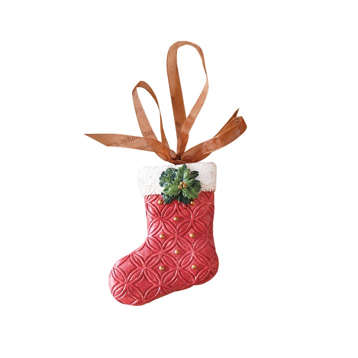 Pandantiv retro 3D din rasina, ornamente pentru brad de Craciun, cadou de sarbatori