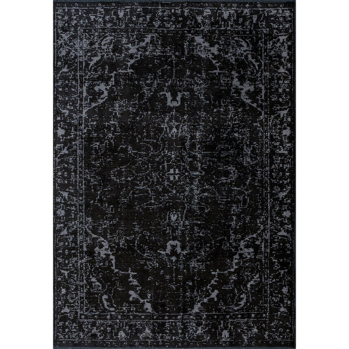 Vintage szőnyeg, Rug Couture, 3021, antikolt, 7mm, 2400g/m², antracit, 160x230cm