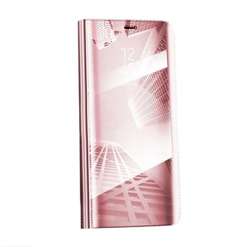 Husa Flipcover 360 de grade, mirror, pentru Samsung Galaxy S8 Plus, Rose