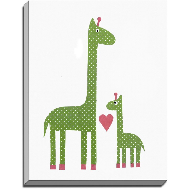 Tablou decorativ pe panza Girafa