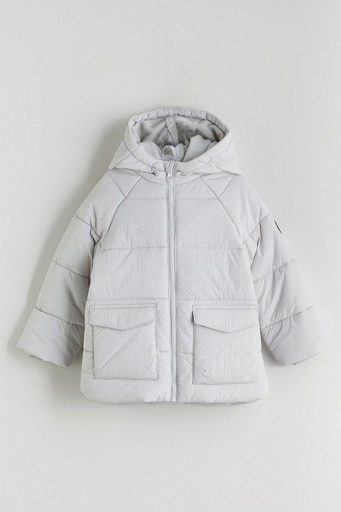 LC WAIKIKI, Geaca cu buzunare cu clapa, Gri deschis