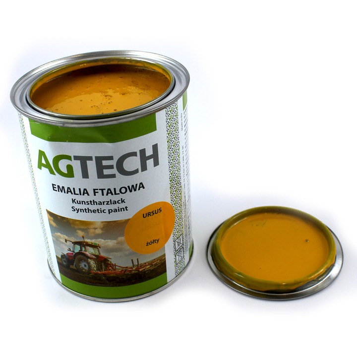 Autófesték, AGTECH, Sárga festék és lakk, 0.8 l