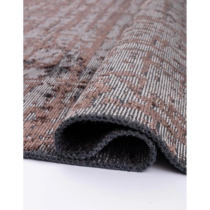 Szőnyegek, Rug Couture, vintage szőnyeg, 2450g/m², 7mm vastagság, antracit, 160x230cm