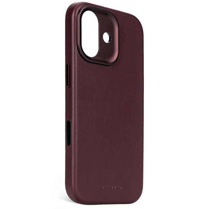 Husa din Piele DECODED pentru iPhone 17 - Dark Ruby