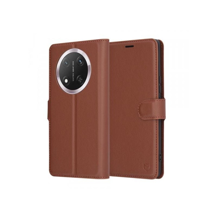 Husa pentru Honor X9c / Magic7 Lite Techsuit Leather Folio Maro