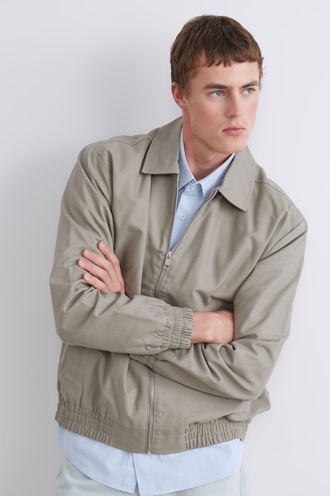 LC WAIKIKI, Jacheta bomber cu guler, Maro nisip