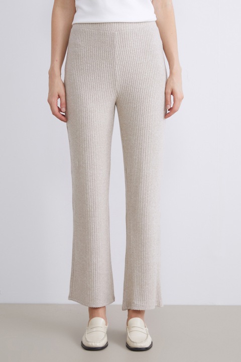 LC WAIKIKI, Pantaloni evazati si striati, Bej deschis