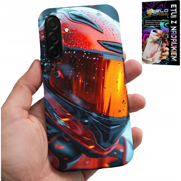 Carcasa pentru telefon, World Case, Samsung Galaxy A26 5G, design motocicletă, silicon, multicolor