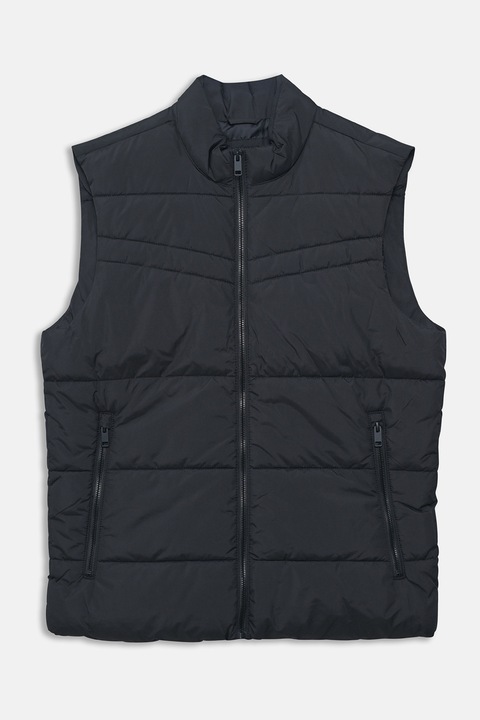 LC WAIKIKI, Vesta matlasata cu fermoar, Negru, XL