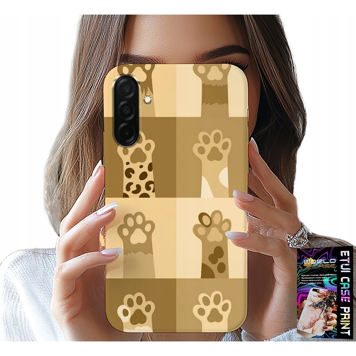 Husa pentru telefon, World Case, Samsung Galaxy A26 5G, imprimeu cu pisici, silicon