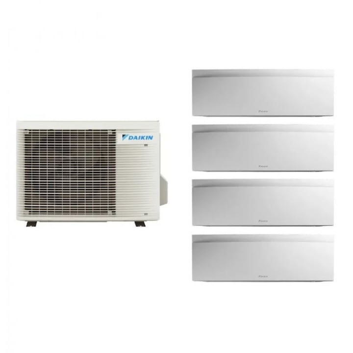 Мултисплит климатик Daikin Bluevolution с четири вътрешни тела Emura White, 3 x 9000 BTU и 12000 BTU, външно тяло 31000 BTU