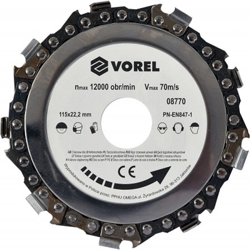 Disc Circular pentru Lemn 115 MM Vorel 08770