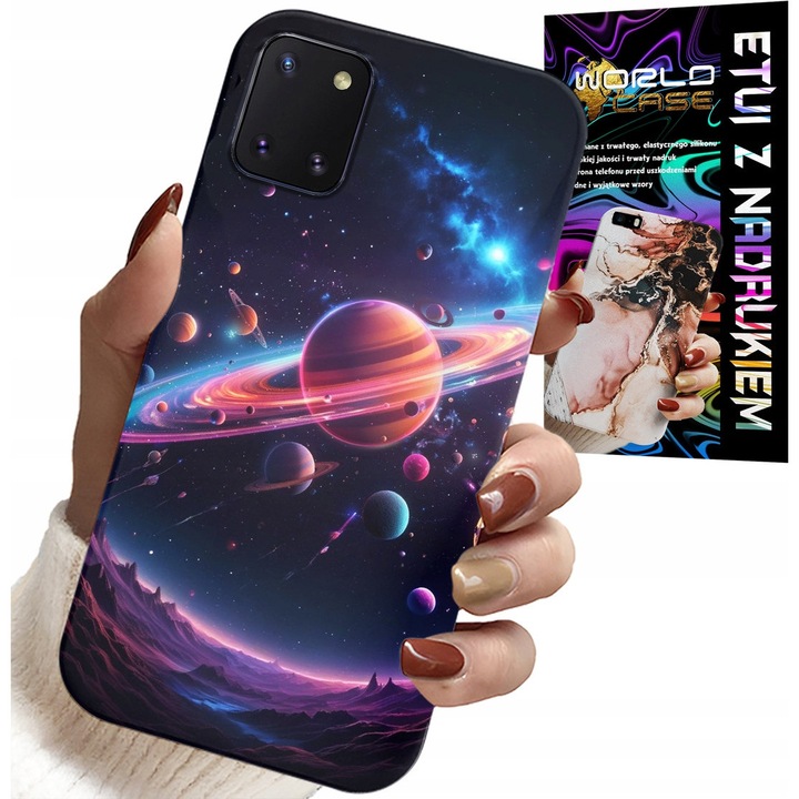 Telefontok, World Case, Kozmosz Bolygók Csillagok, szilikon, Samsung Galaxy A81