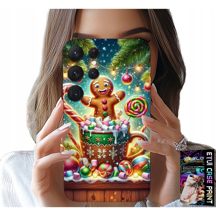 TOK SAMSUNG GALAXY S22 Ultra - Mézeskalács karácsonyfa +FOLA