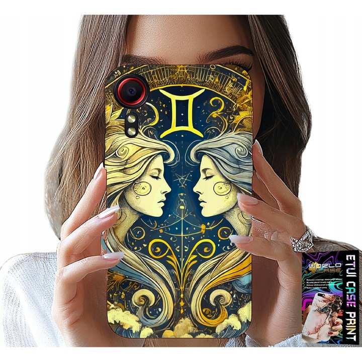 Telefontok, World Case, Samsung Galaxy XCover 7, Ikrek csillagjegy, szilikon