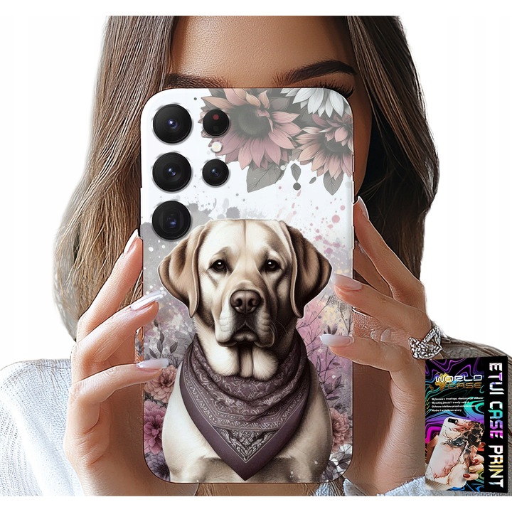 TOK SAMSUNG GALAXY S22 Ultra - HUSKY KUTYA KUTYÁK + FÓLIA