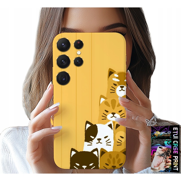 TOK SAMSUNG GALAXY S22 Ultra - LOVE CAT, MACSKA DESIGN, TOK + RESZLET