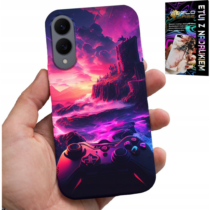 Telefontok, World Case, Samsung Galaxy S25 Edge, játék design, szilikon, ajándék
