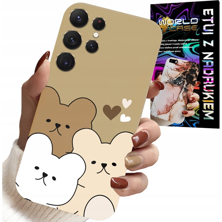 ETUI PENTRU SAMSUNG GALAXY S23 Ultra - TEDdy Bear, modele de ursuleti de plus pentru copii mai mici