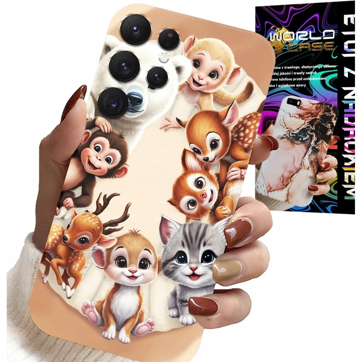 ETUI PENTRU SAMSUNG GALAXY S22 Ultra - CASETA LEAGUE ANIMAL PENTRU COPII